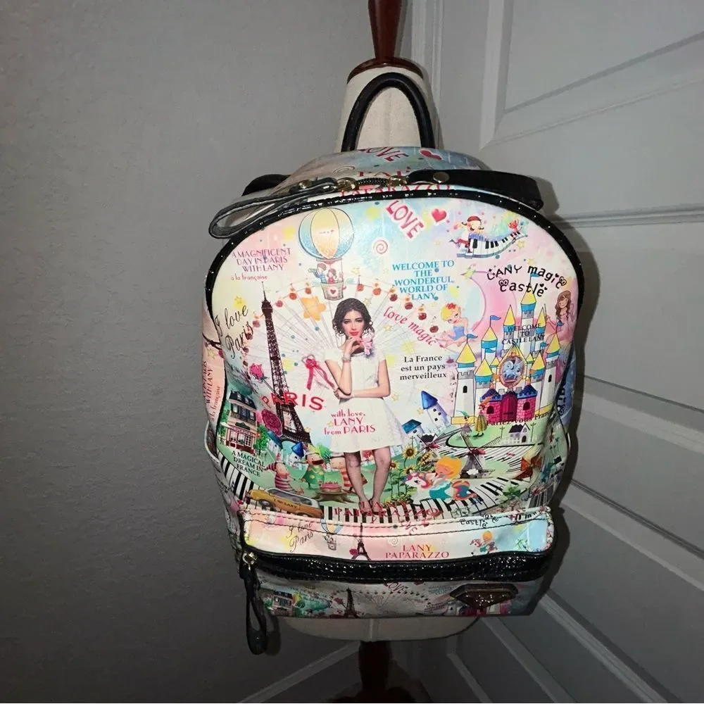Lany Only Lany Statement Zipper Closure Backpack